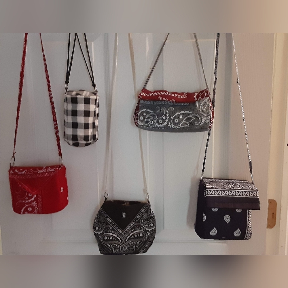 Handmade Bandana Pocketbooks $10, $20, $30, $40